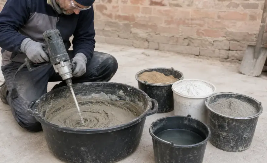 Malta bastarda, dosi e usi per un intonaco senza crepe